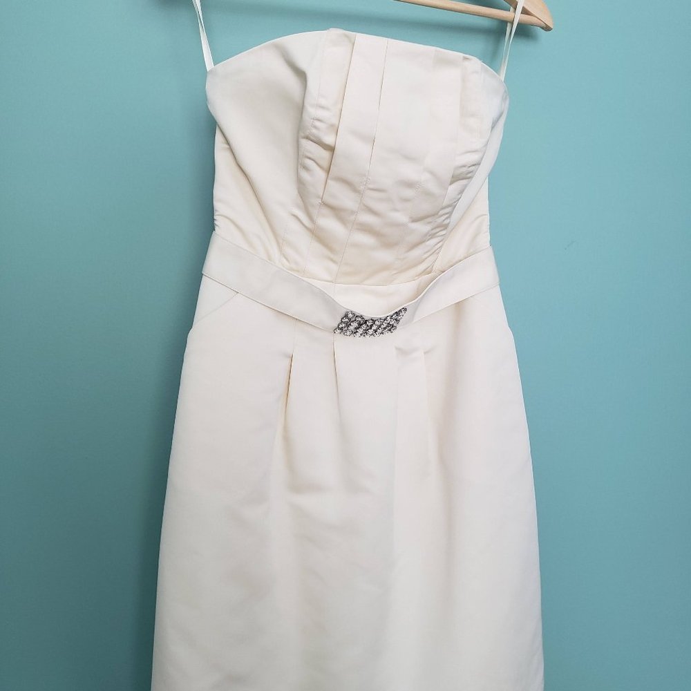 Ivory strapless dress
